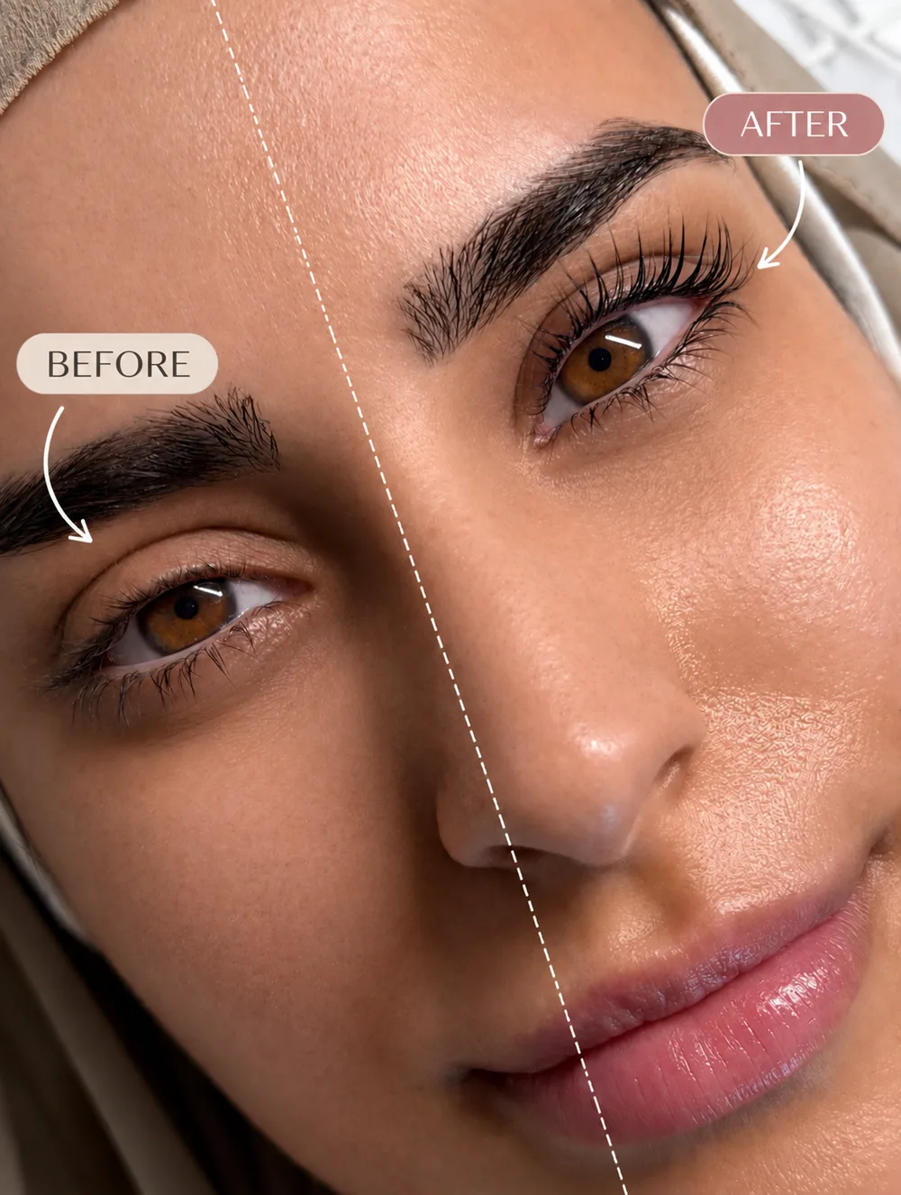 Lift & tint treatment at LASHme